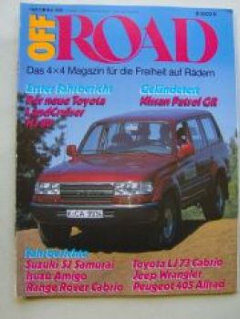 Off Road 5/1990 LandCruiser HJ80, Patrol GR, SJ Samurai