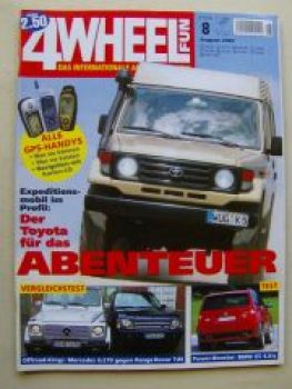 4 Wheel Fun 8/2002 G270 gegen Range Rover Td6,X5 4.6iS E53