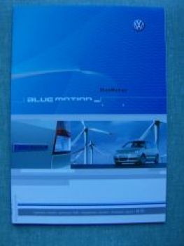 VW Blue Motion Polo Pressemappe Genf 2006