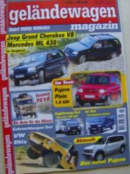 geländewagen magazin 1/2000 Grand Cherokee V8, ML430, VW Iltis