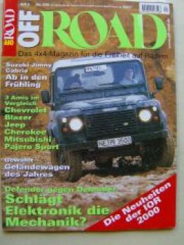Off Road 5/2000 Jimny Cabrio, VG: Blazer/Cherokee/Pajero Sport