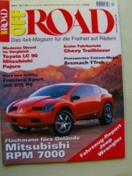 Off Road 3/2001 Mitsubishi RPM7000, Bremach TTrek, LC90