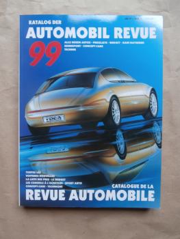 Automobil Revue Katalog 1999 Concept Cars,Design & Aerodynamik,Auto & Judikatur Rarität