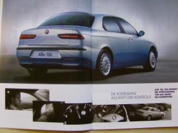 Alfa Romeo 156 Prospekt September 1999 NEU