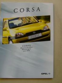 Opel Corsa B Schweden Prospekt Januar 1999