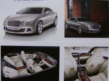 Bentley Continental GT Coupè Fotomappe September 2010 NEU