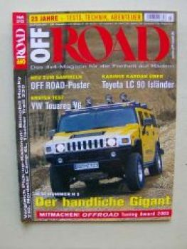 Off Road 3/2003 Toyota LC90 Isländer, Hummer H2, Touareg V6