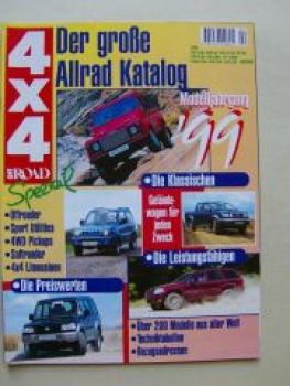 Off Road 4x4 Allrad-Katalog Mdj.1999 Über 200 Modelle aus aller