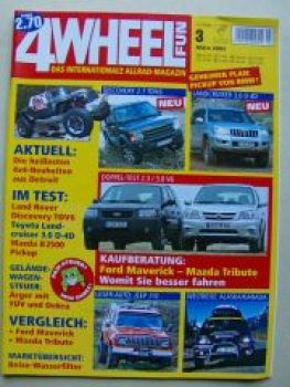 4 Wheel Fun 3/2005 Discovery 2.7TDV6,Jeep J10, Maverick vs.Tribu