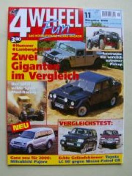 4 Wheel Fun 11/1999 Hummer H1 vs.Lamborghini LM002,Pajero