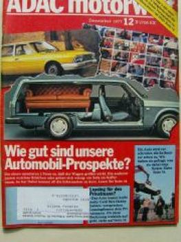 ADAC motorwelt Dezember 1977