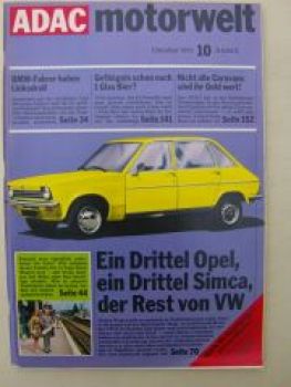 ADAC motorwelt Oktober 1973 BMW Fahrer haben Linksdrall