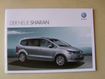 VW Sharan neues Modell Prospekt August 2010 NEU