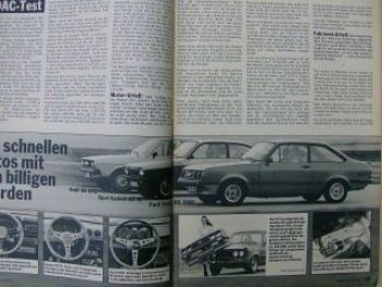 ADAC motorwelt Juli 1976 Vergleich Opel Kadett GT/E gegen