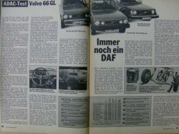 ADAC motorwelt Januar 1976 Volvo 66 GL