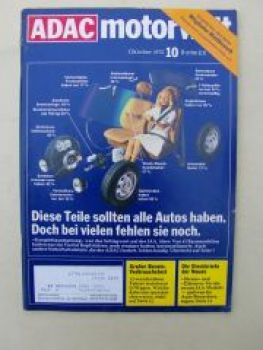 ADAC motorwelt Oktober 1975 Renault 30TS, Fiat 128 berlinetta