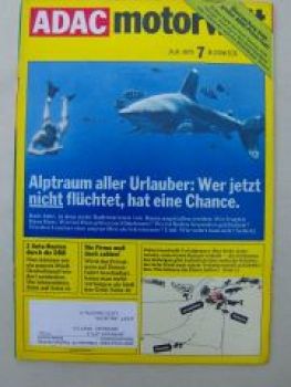 ADAC motorwelt Juli 1975 Praxistest Audi 80, Ascona, Citroen GS