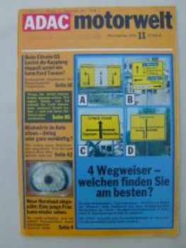 ADAC motorwelt November 1974 Fiat 132GLS