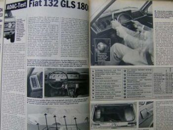 ADAC motorwelt November 1974 Fiat 132GLS