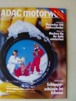 ADAC motorwelt November 1986 Mercedes 190 2.3/2.6 W201