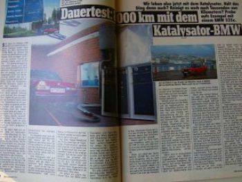 ADAC motorwelt November 1985 Dauertest BMW 525e Kat E28