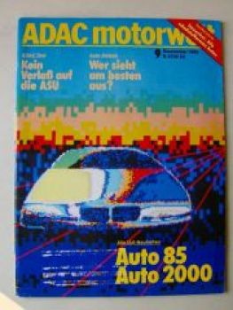 ADAC motorwelt September 1985 Isuzu Allrad-Bus, 324d E30,325iX