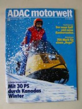 ADAC motorwelt November 1983 Kaufberatung VW Golf2