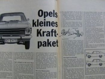 ADAC motorwelt März 1968 Opel Olympia 1700,Ford Escort