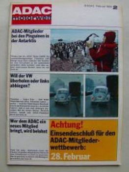 ADAC motorwelt Februar 1969 Ford 17M, BMW 2800 CS E9