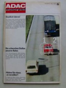 ADAC motorwelt Mai 1969 Opel GT gegen Ford Capri,Fiat 130