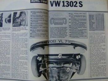 ADAC motorwelt Oktober 1970 VW 1302S, Fiat 124 Sport 1600