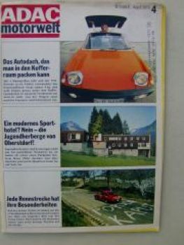 ADAC motorwelt April 1970 VW Porsche 914, Skoda S 100