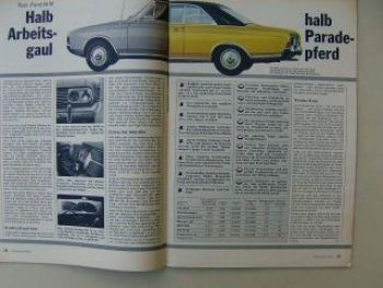 ADAC motorwelt Februar 1970 Test Ford 26M