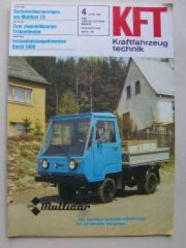 KFT 4/1981 Multicar 25, Dacia 1300,Peugeot 305 Break