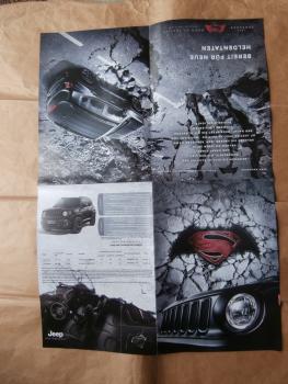Jeep Renegade Dawn of Justice Special Edition A2 Format Poster Prospekt April 2016 NEU