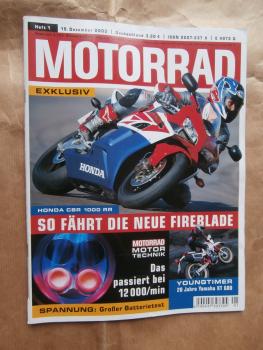 Motorrad 1/2004 Honda CBR1000RR,Yamaha XT600,Derbi Senda R125 4T und SM 125 4T,Yamaha XJR1300,