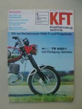 KFT 9/1976 MZ TS 250/1, Simson S50 B2 electronic