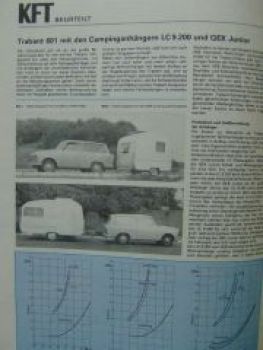KFT 4/1976 Trabant 601 +Wohnanhänger,Vauxall Chevette