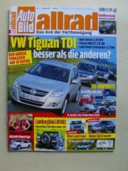 Auto Bild allrad 1/2008 VW Tiguan TDI, gebrauchte Defender