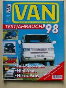 VAN Testjahrbuch 1998 Papmahl VW T4 VR6 turbo, Windstar, Astro V