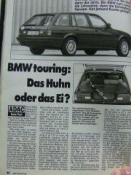 ADAC motorwelt Mai 1988 Vergleich 5er E34 vs. Audi 100 vs. W124