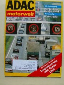 ADAC motorwelt August 1989 BMW Z1, Ford Sierra 2.0i, Peugeot 309