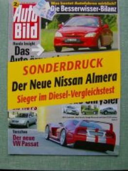 Auto Bild 24/2000 Neue Nissan Almera 2.2di Comfort Megane 1.9dTi
