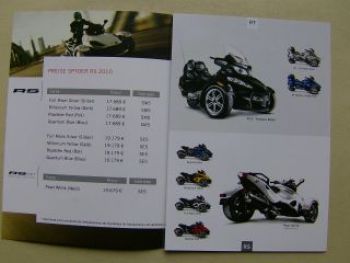 can-am Roadster Preisliste 2010 NEU Deutschland
