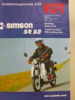 KFT 3/1987 Simson SR50, Mazda 323, Lancia Prisma, Motortester