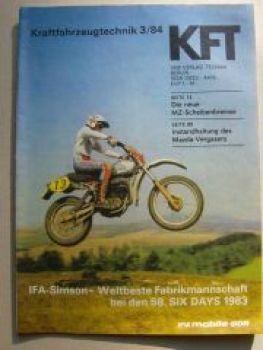 KFT 3/1984 Ford Orion, Enduro GS 80, Wartburg Trans Typblatt