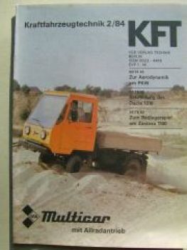 KFT 2/1984 Multicar mit Allradantrieb, Citroen BX,Peugeot 205