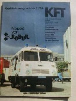 KFT 11/1984 Robur LD2002, Alfa 33, Tarpan 239,Fiat Uno 55S