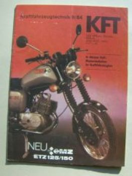 KFT 9/1984 MZ ETZ 125/150, Peugeot 205 GTI, Tatra 613,