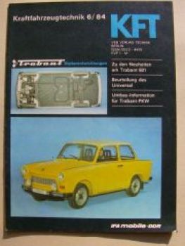 KFT 6/1984 Trabant 601 Neuheiten, Mercedes 190D W201